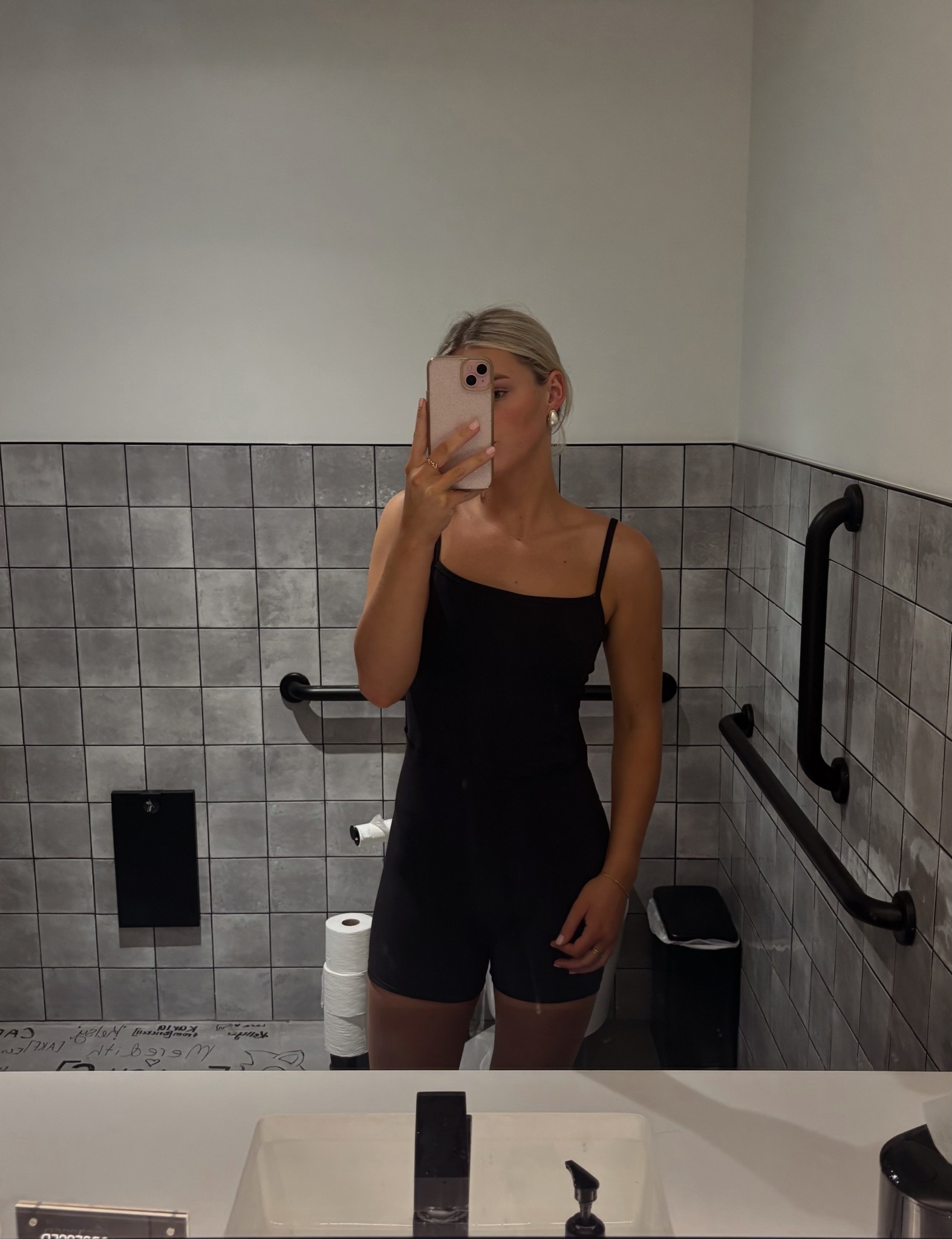 This black one-piece from Target is my Pilates go-to — comfy, sculpting, and stays in place through every move. Obsessed with the fit (wearing size small)! Add to cart before it sells out. #TargetStyle #PilatesFit #OnePieceWonder #LTKactive #StudioStyle

#LTKU #LTKActive #LTKSaleAlert