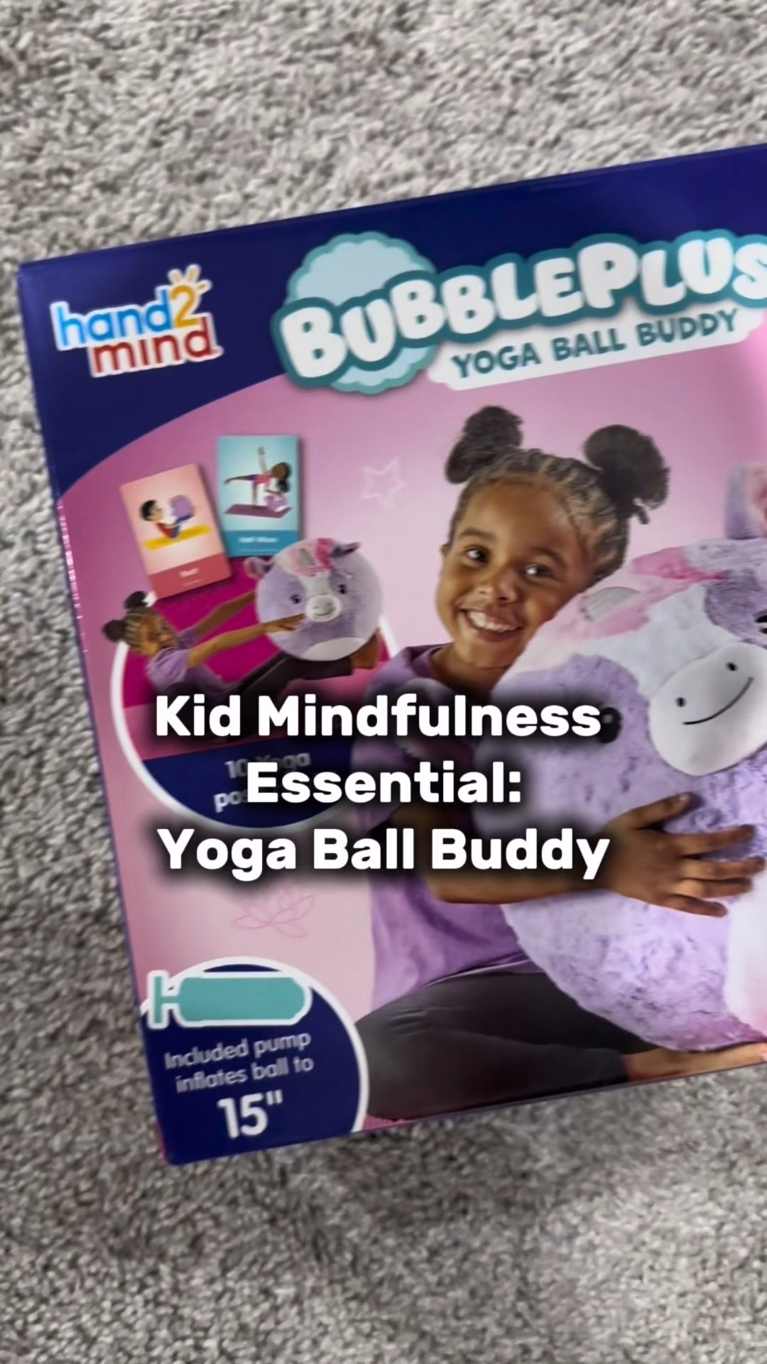 We’ve been practicing yoga with my daughter since she was little and I’ve been introducing mindfulness as well. So, when I found out that @hand2mindinc had a yoga ball buddy, I was so excited to try it out. 

It is a 15 inch ball covered by a super soft unicorn, but they have other options too like a puppy and a penguin. 

It includes yoga pose cards with instructions on how to do them. This helps make moving more fun for kids. 

#momlife #momfind #parenting #toddleractivities #family 

#LTKGiftGuide #LTKmomlife #LTKKids