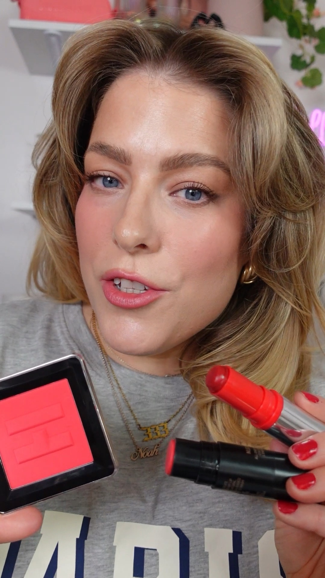 Red blush might seem intimidating, but it’s actually the most natural flush your skin can have. ✨ It’s all about using the right formula and application! Watch how cream vs. powder transforms the finish—are you team dewy or airbrushed? Let me know below! 👇🏼❤️ 

#LTKwatchnow

#LTKcanada #LTKbeauty