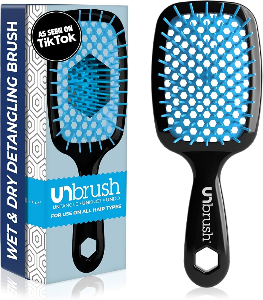 FHI Heat UNbrush Detangling Brush for Pain-Free Brushing on All Wet or Dry Hair Types — Durable... | Amazon (US)