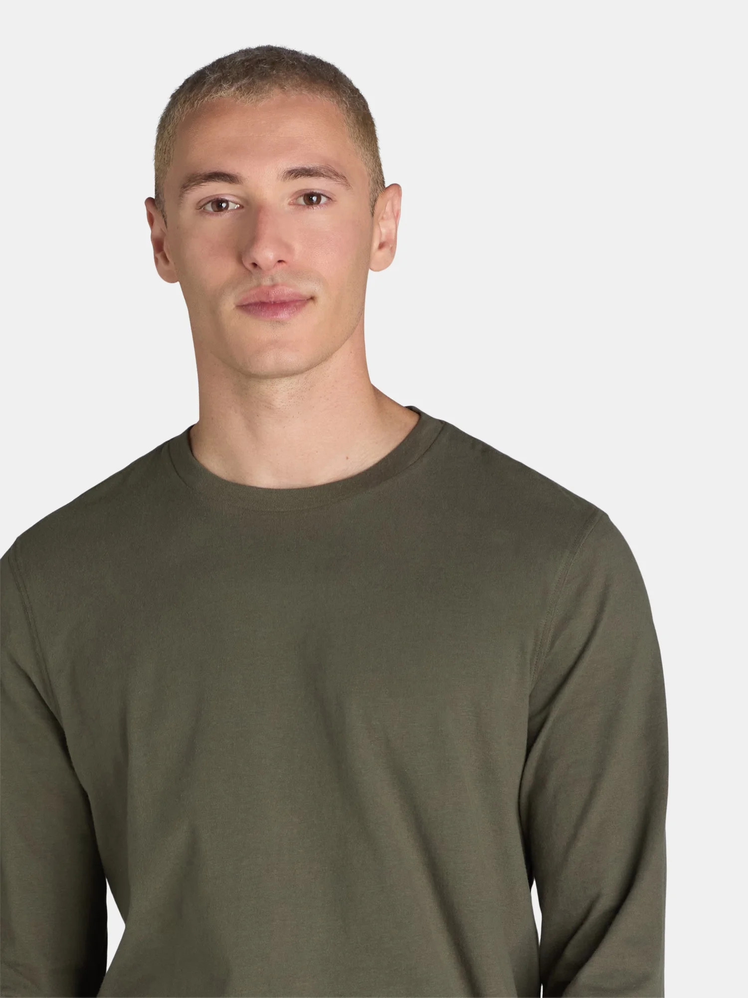George Men's & Big Men's Crewneck T-Shirt with Long Sleeves, Size XS-3XLT | Walmart (US)