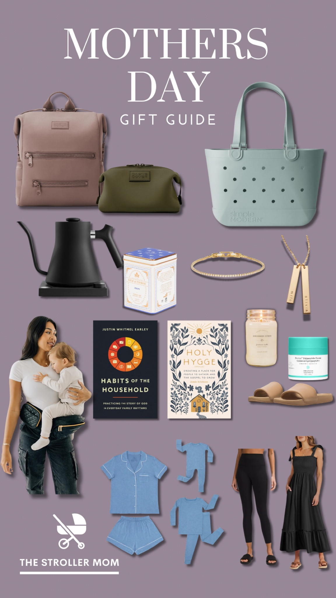 Mother’s Day gift guide! These are thing I either LOVE (like the drunk elephant face cream, dagne Dover diaper bag, tea and book) or are things I would like (like new leggings, tennis bracelet and slides). 

#LTKbaby #LTKbump #LTKGiftGuide