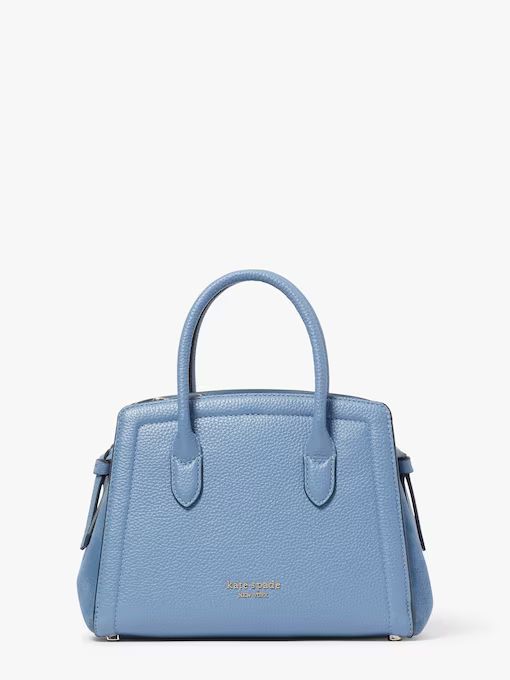 Knott Pebbled Leather & Suede Mini Satchel | Kate Spade (US)