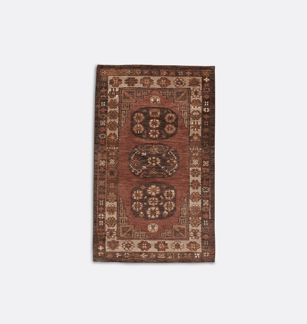 Noah Hand-Knotted Rug, 3' x 5' - Burnt Sienna | Rejuvenation