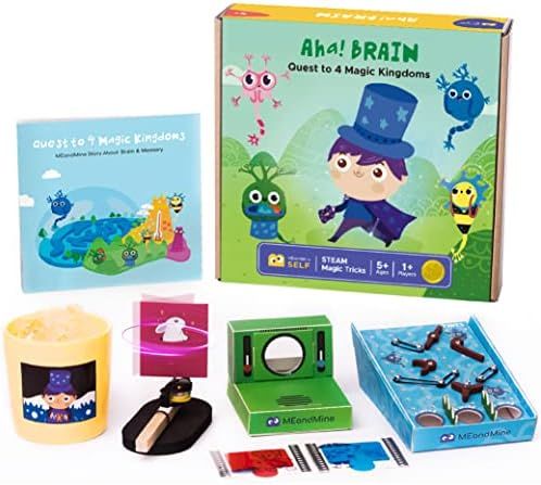 MEandMine Aha! Brain - 4-in-1 STEM Toys - Mystery Box for Critical Thinking, Cognitive Developmen... | Amazon (US)