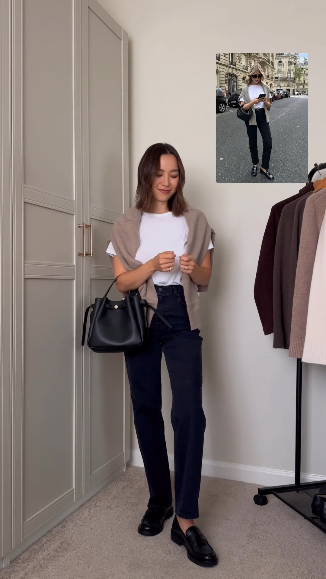 Recreating Pinterest outfits - spring outfit with loafers 
Abercrombie tee small, linked two other favorites 
Aritzia cashmere sweater 
Aritzia arlo straight leg jeans 
Dolce vita loafers 
Tory Burch tote 

Beginning outfit: daze jeans tts & BR cashmere sweater small 

#LTKSeasonal