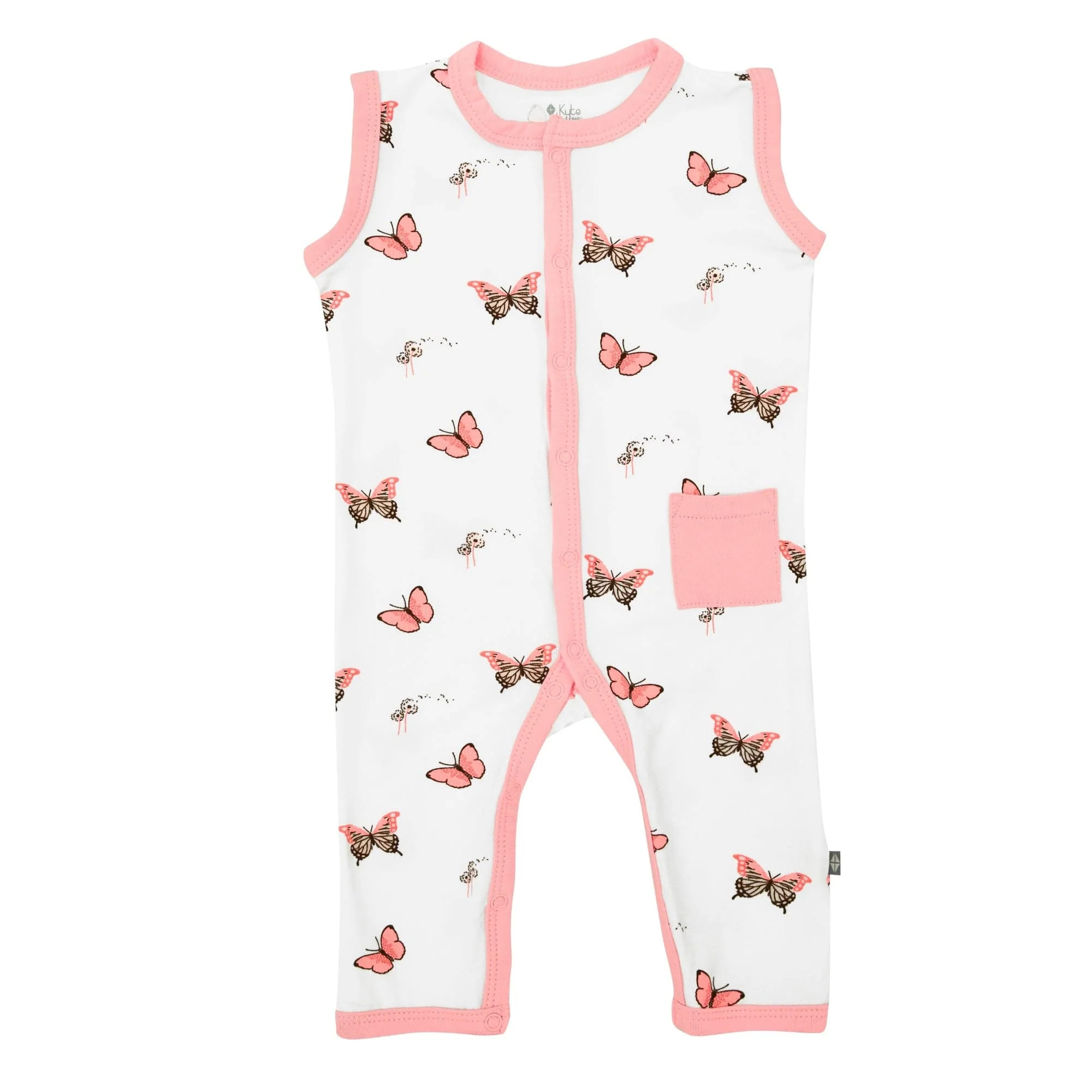 Sleeveless Romper in Butterfly | Kyte BABY