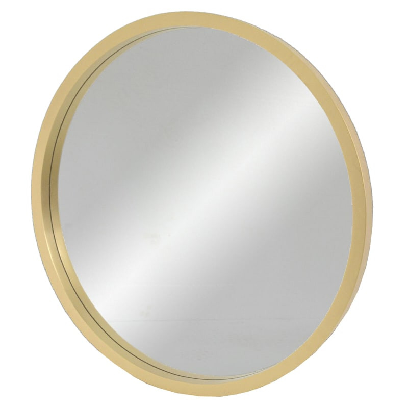 Gold Metal Round Wall Mirror, 30" | At Home