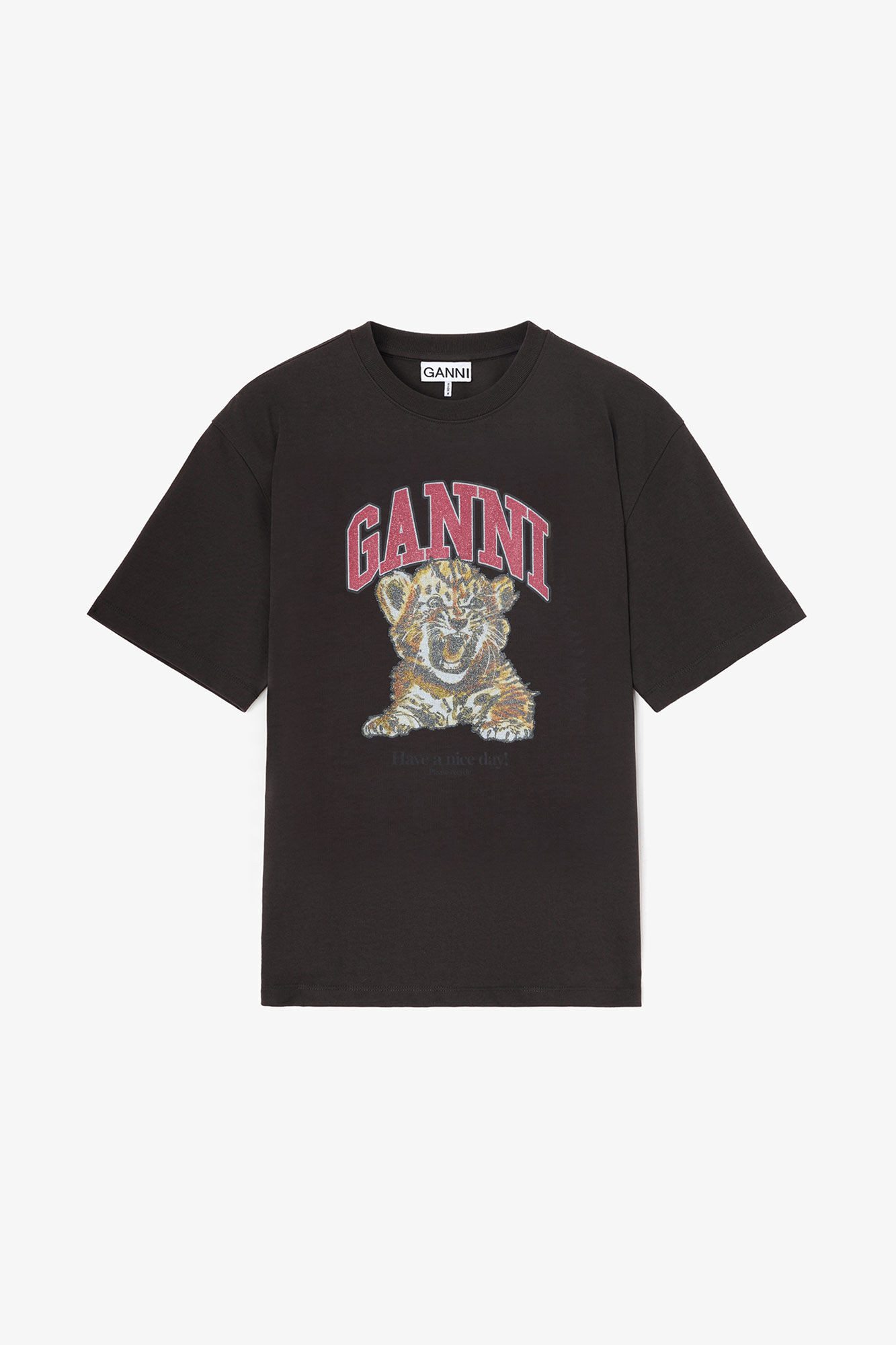 T-shirt with Tiger | Ganni
