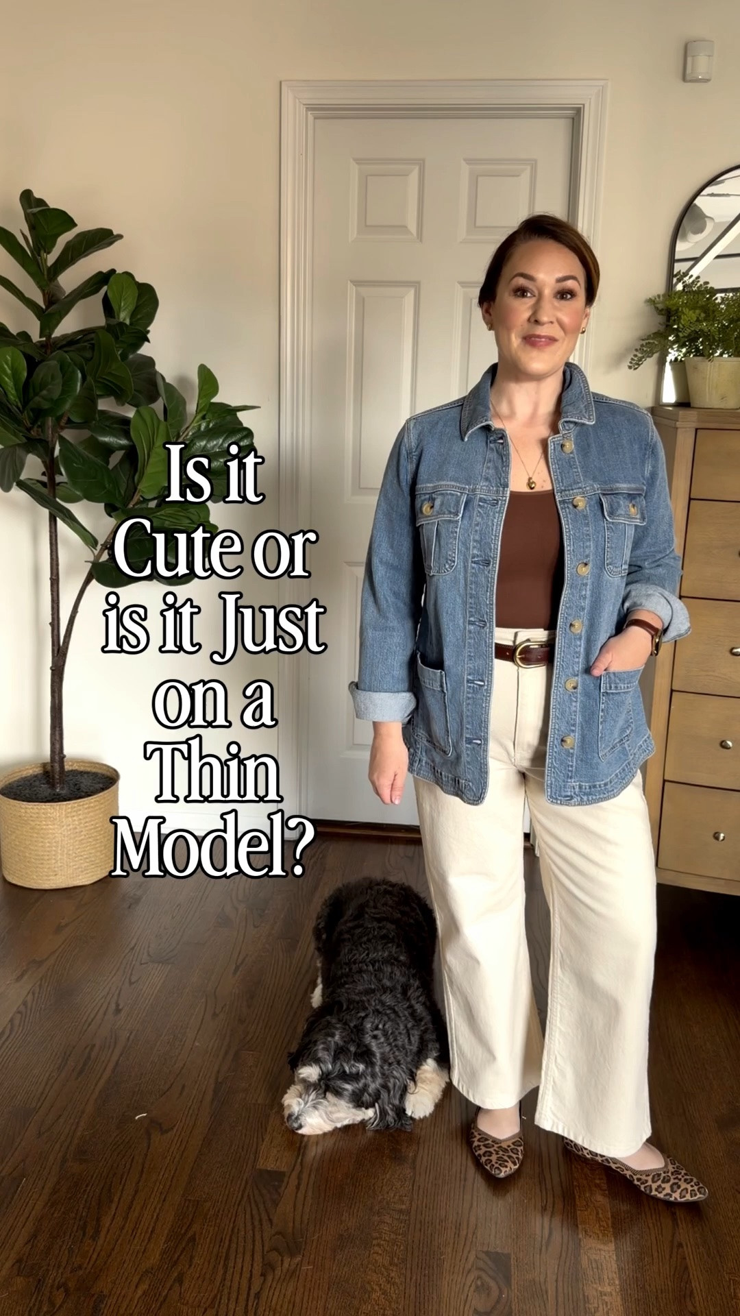 Let’s recreate outfits from Pinterest on a midsize body using the @SEZANE Le Crop jeans.

Jeans- 10
White t-shirt- large
Belts- 95
Jean chore jacket- medium
Brown shaping tank- XL
Cashmere camel sweater- Large

#LTKMidsize #LTKootd #LTKgrwm