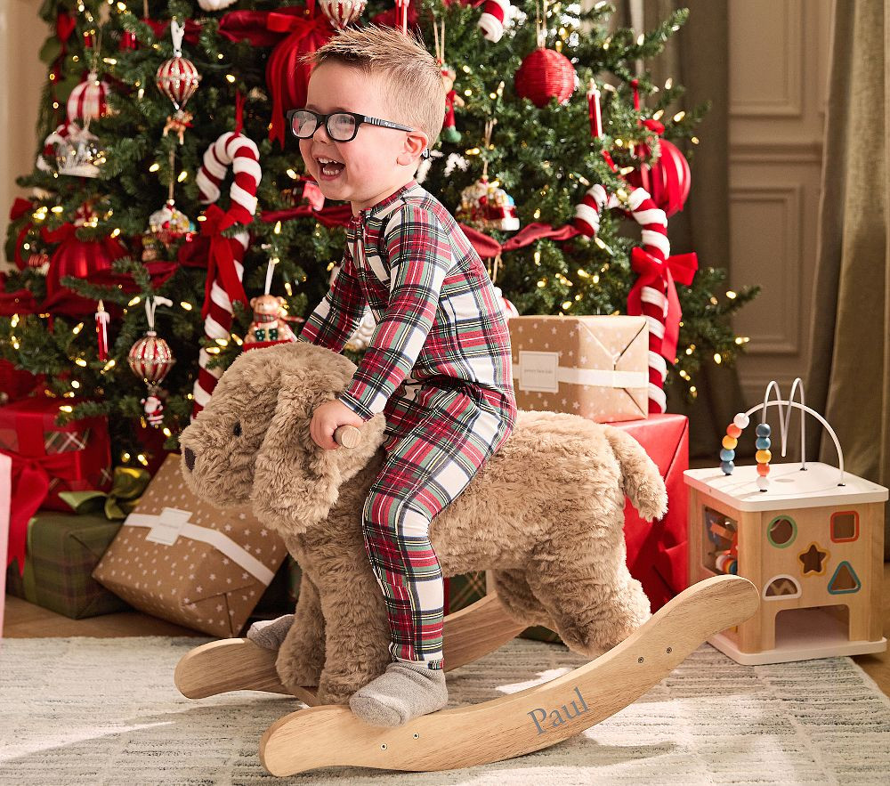 Labradoodle Plush Nursery Rocker | Pottery Barn Kids