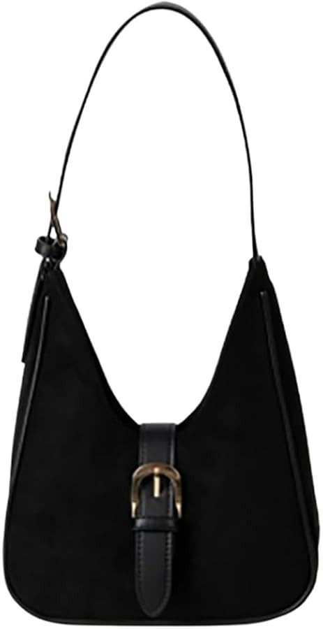 Retro Suede Shoulder Bag For Women Underarm Bag Winter Women's Hobo Bag Purse Tote Bag Commuter H... | Amazon (US)