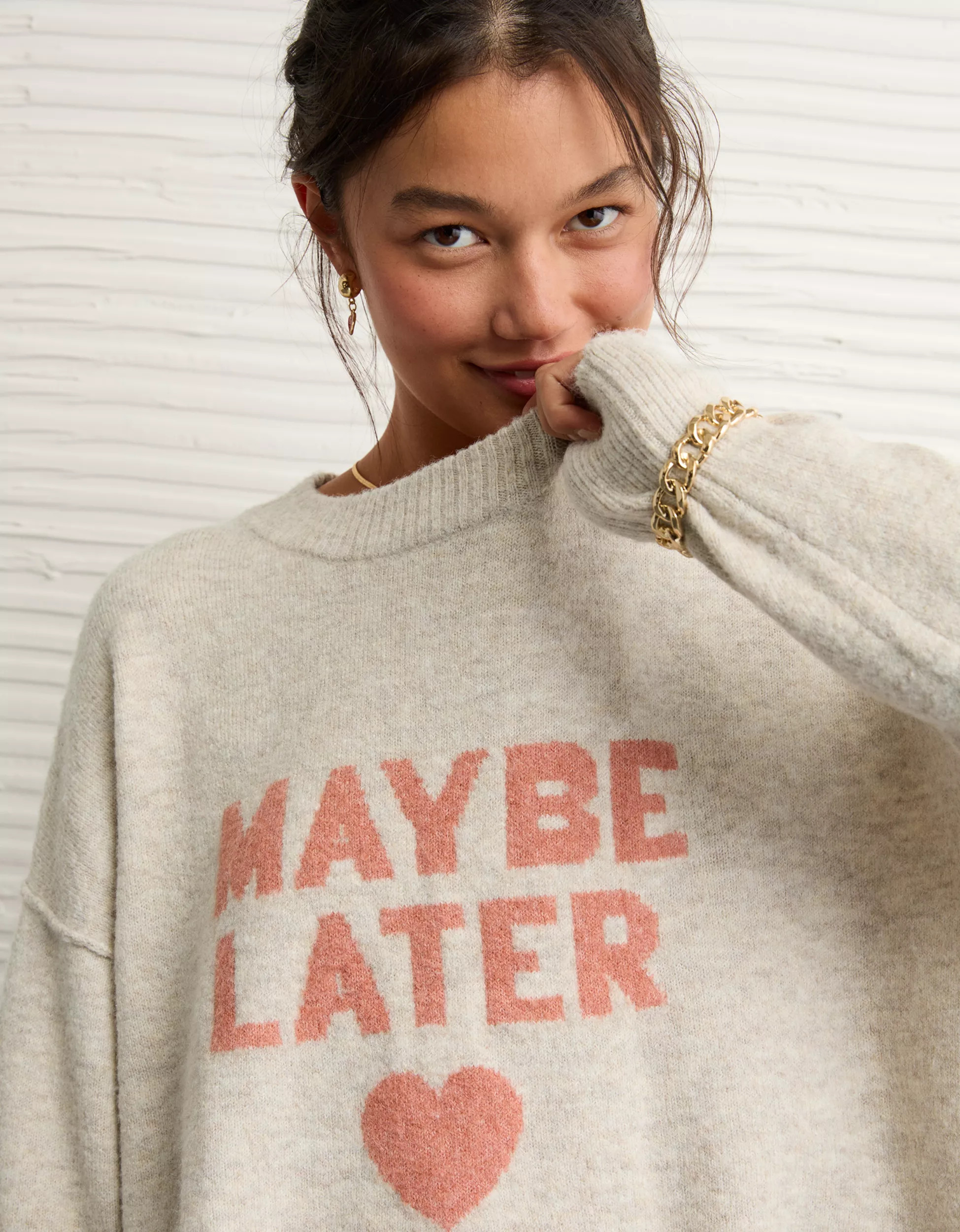 AE Whoa So Soft Valentine's Day Sweater | American Eagle Outfitters (US & CA)