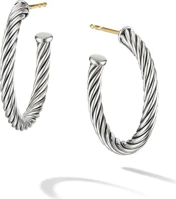 Cable Hoop Earrings | Nordstrom