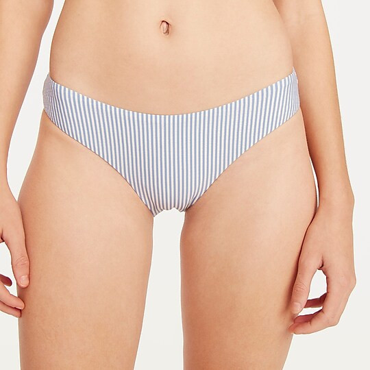 Hipster bikini bottom in seersucker | J. Crew US