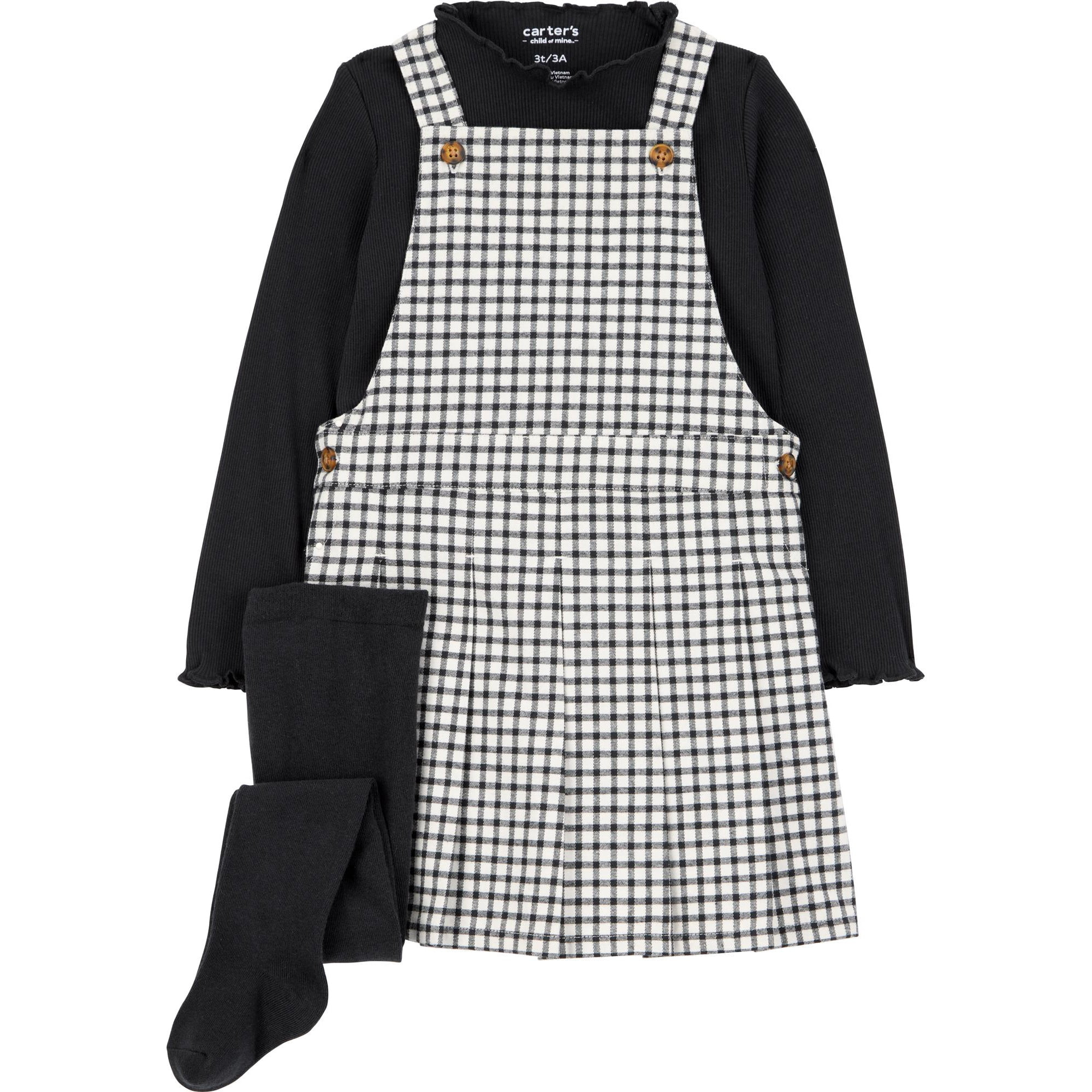 Carter's Child of Mine Toddler Girl Dress Set, 3-Piece, Sizes 12M-5T - Walmart.com | Walmart (US)