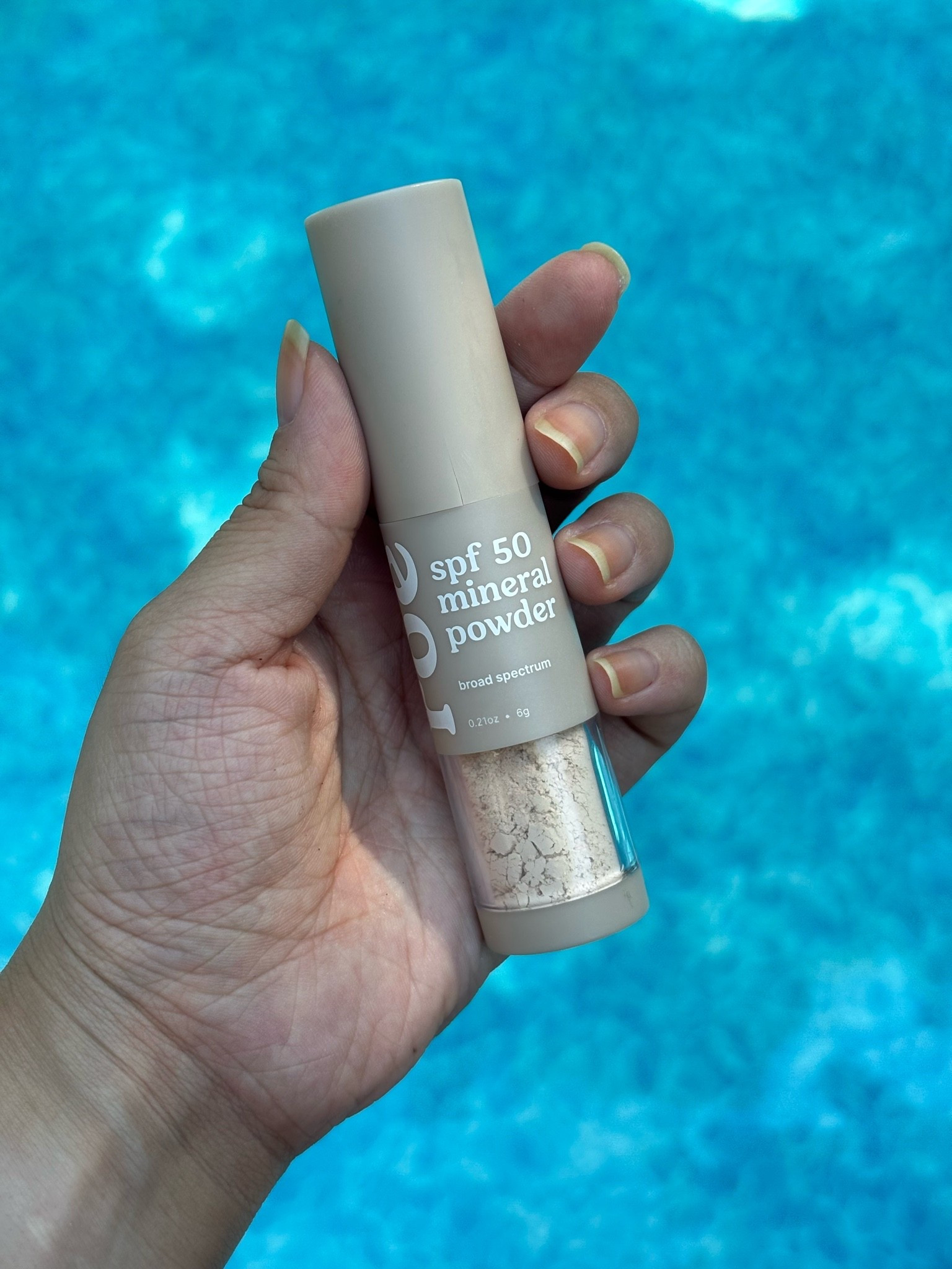 Pool days with littles made easier with our roe wellness spf 50 mineral powder ☀️

#LTKKids #LTKmomlife #LTKSwim