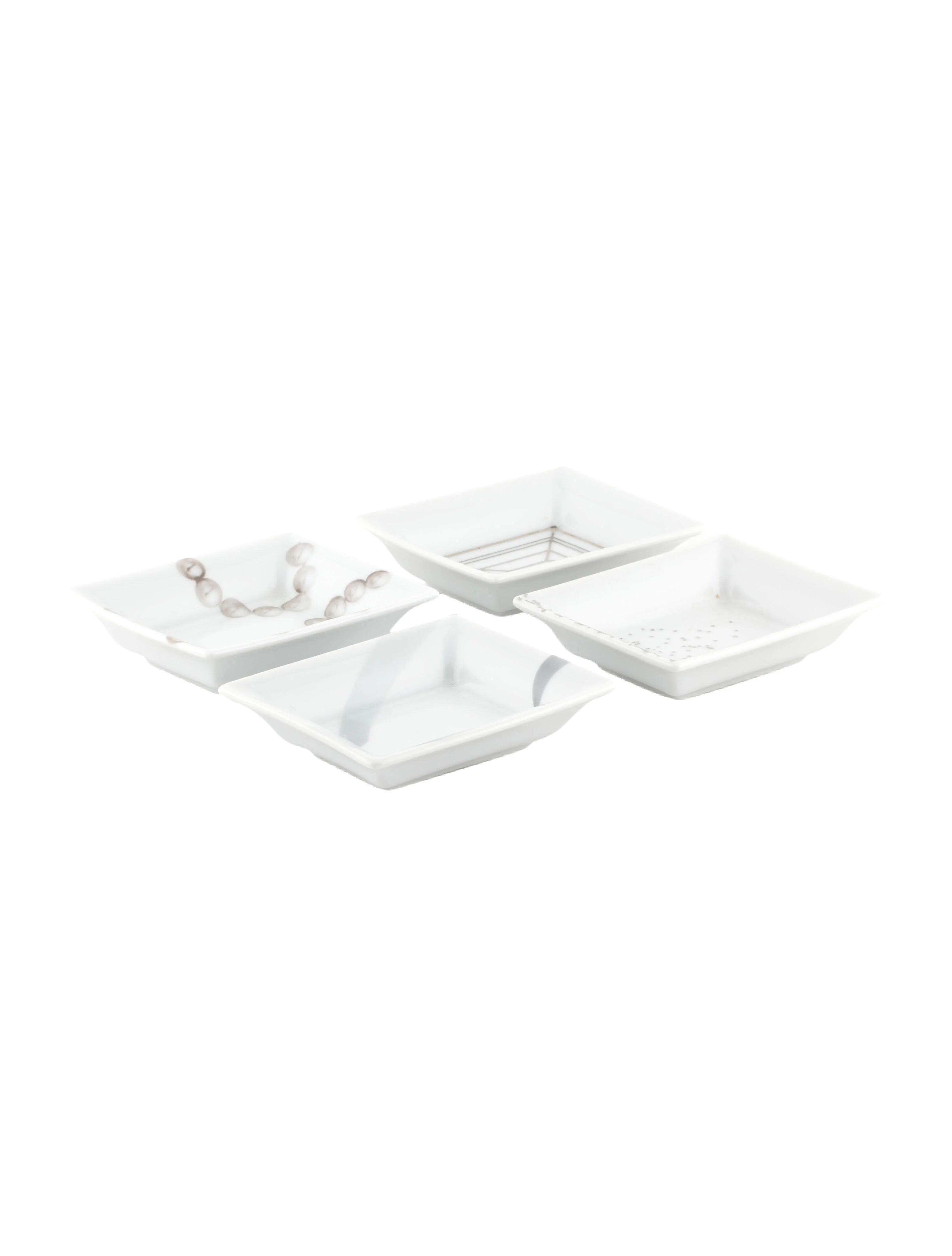 Set of 4 Porcelain Mini Trinket Dishes | The RealReal