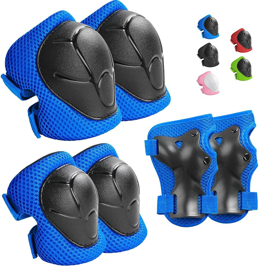 Kids Protective Gear Set Knee Pads for Kids 3-14 Years Toddler Knee and Elbow Pads with Wrist Gua... | Amazon (US)
