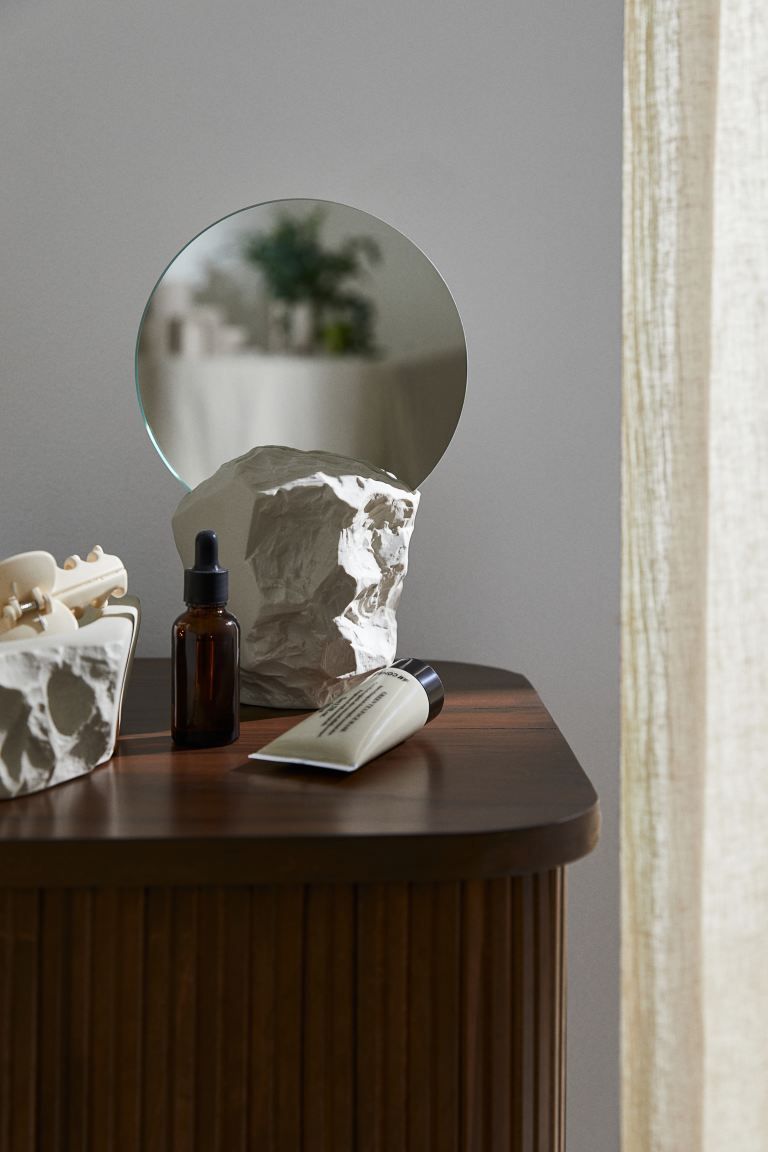 Small Mirror with Stoneware Base | H&M (US + CA)