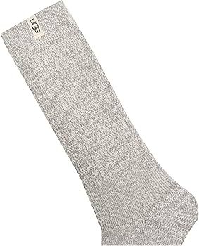 UGG Women's Rib Knit Slouchy Crew Socks Seal Sock | Amazon (US)