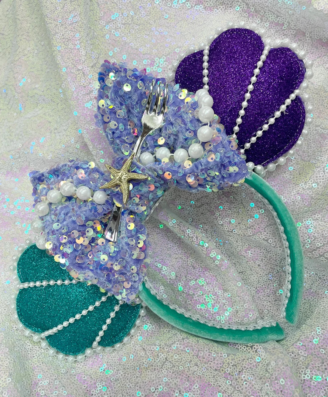 Mermaid Minnie Ears/ Ariel Minnie Ears | Etsy (US)