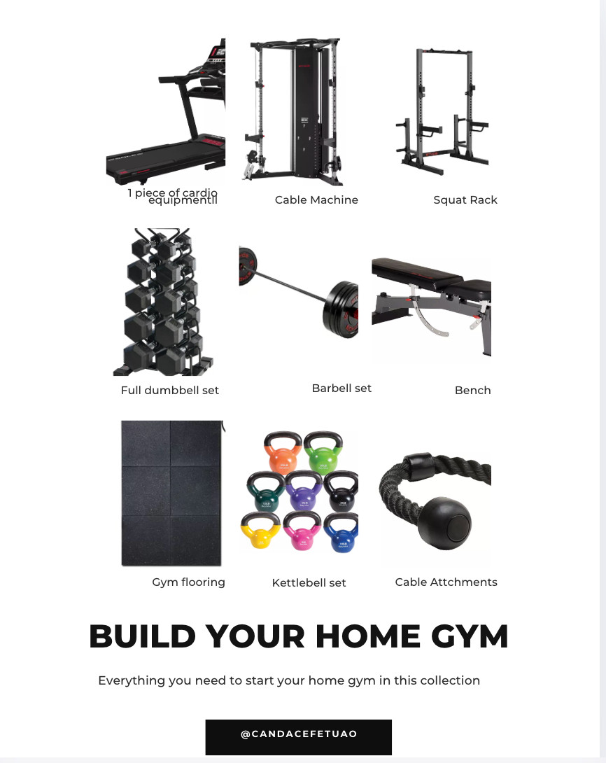Home Gym Shopping Guide 

 #LTKfitnessgoals #LTKActive #LTKHome