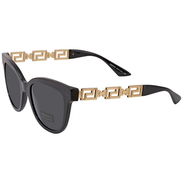 Versace Dark Grey Cat Eye Ladies Sunglasses VE4394 GB1/87 54 | Walmart (US)
