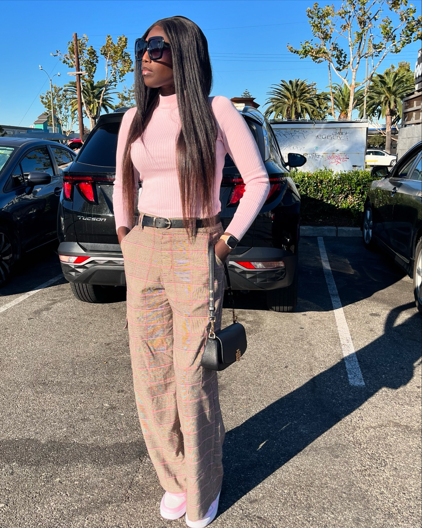 Casual but make it chic: baby pink sweater! meets cargo pants. Keeping it warm, comfy, and a little bit playful this season!

Top: @primark (similar top from Amazon and Shein) 
Pants: @walmart @walmartfashion 
Sneakers: @nike

#autumnoutfitinspo #autumnoutfitideas #autumnootd #autumnstyling #styleinspo #falloutfitinspo #falloutfitideas #fallootd #oldoutfits #shopltk #casualchic #classicstyle