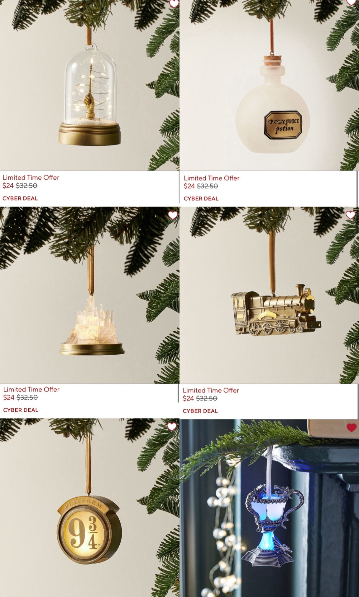 Harry Potter Ornaments SALE! 🚨



#LTKHoliday #LTKGiftGuide #LTKFindsUnder50