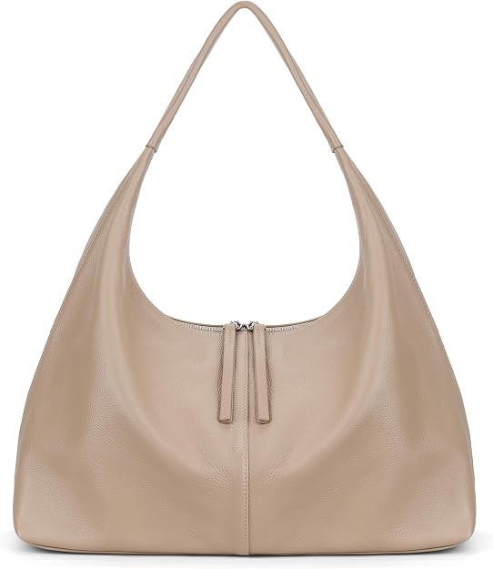 befen Genuine Leather Slouchy Hobo Bags for Women, Large Soft Tote Purse | Amazon (US)