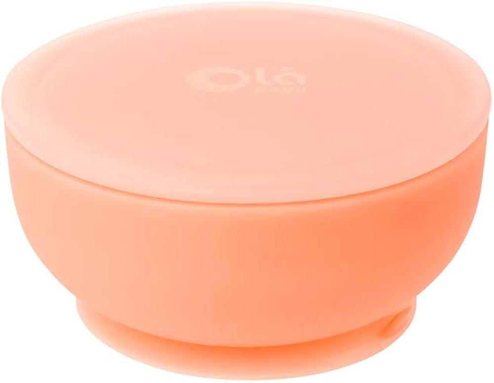 Olababy 100% Silicone Suction Bowl with Lid for Independent Feeding | Baby Food Container and Sto... | Amazon (US)