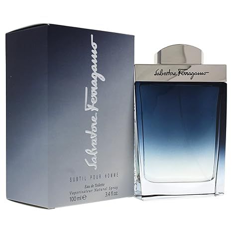 Salvatore Ferragamo Subtil Eau de Toilette Spray for Men, 3.4 Ounce | Amazon (US)