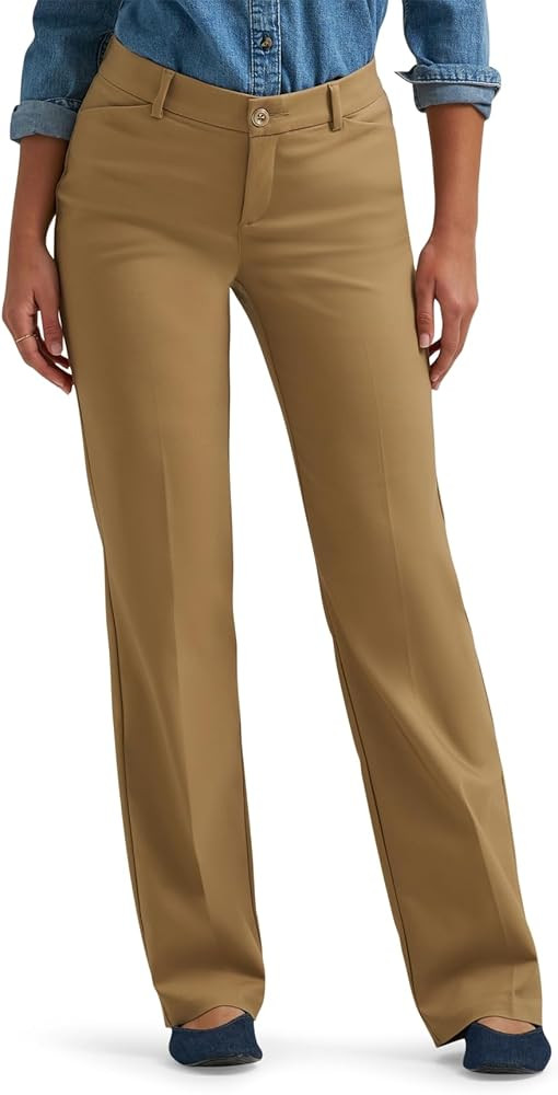 Lee Women's Flex Motion Regular Fit Trouser Pant | Amazon (US)