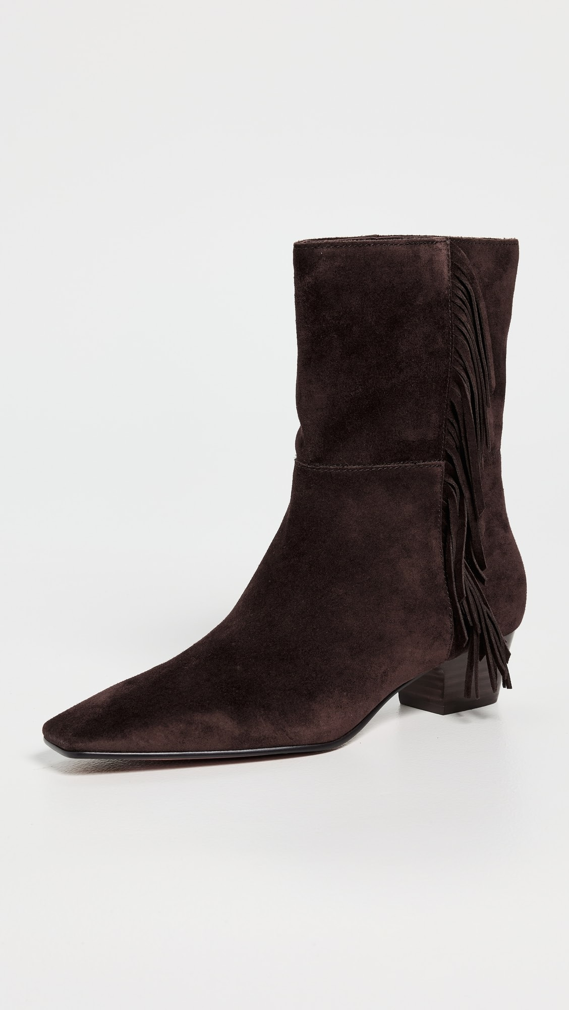 The Lexie Fringed Ankle Boots in Suede | Shopbop