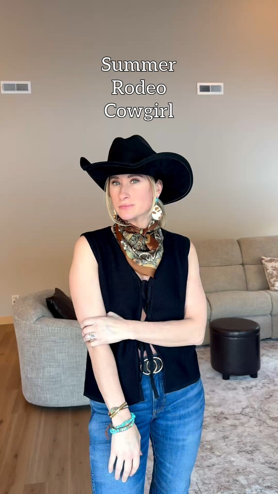 Modern summer rodeo cowgirl outfit check, nailed it!! 

#LTKOver40 #LTKootd #LTKFestival