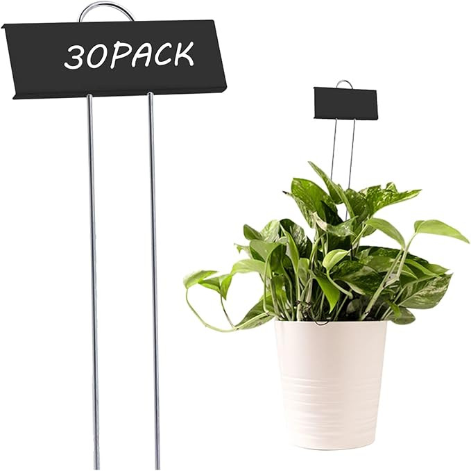 30pcs Plant Labels for Outdoor Garden Waterproof Plant Markers for Outdoor Plants, 11inch Metal P... | Amazon (US)