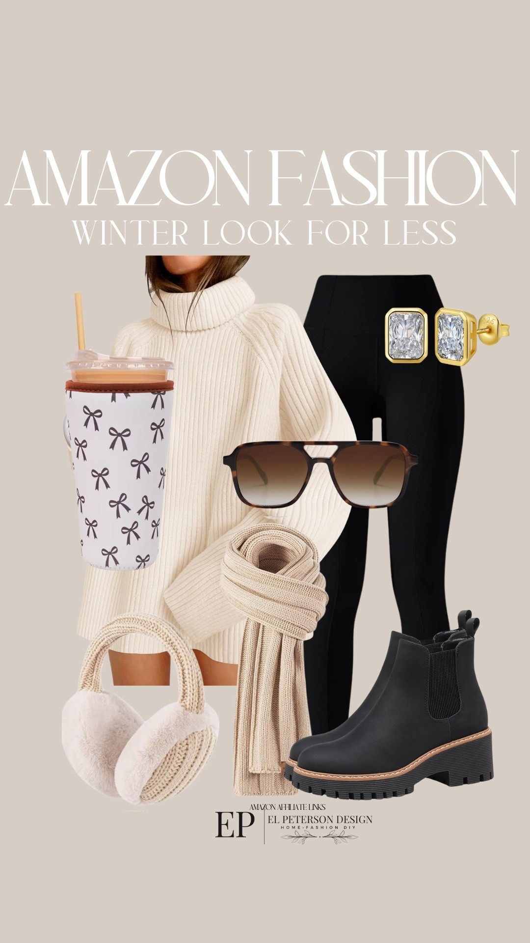 Amazon
Leggings
Chelsea boots
Insulated cup holder
Sunglasses 
Scarf earrings scarf set
Earrings 

#LTKFindsUnder100 #LTKFindsUnder50