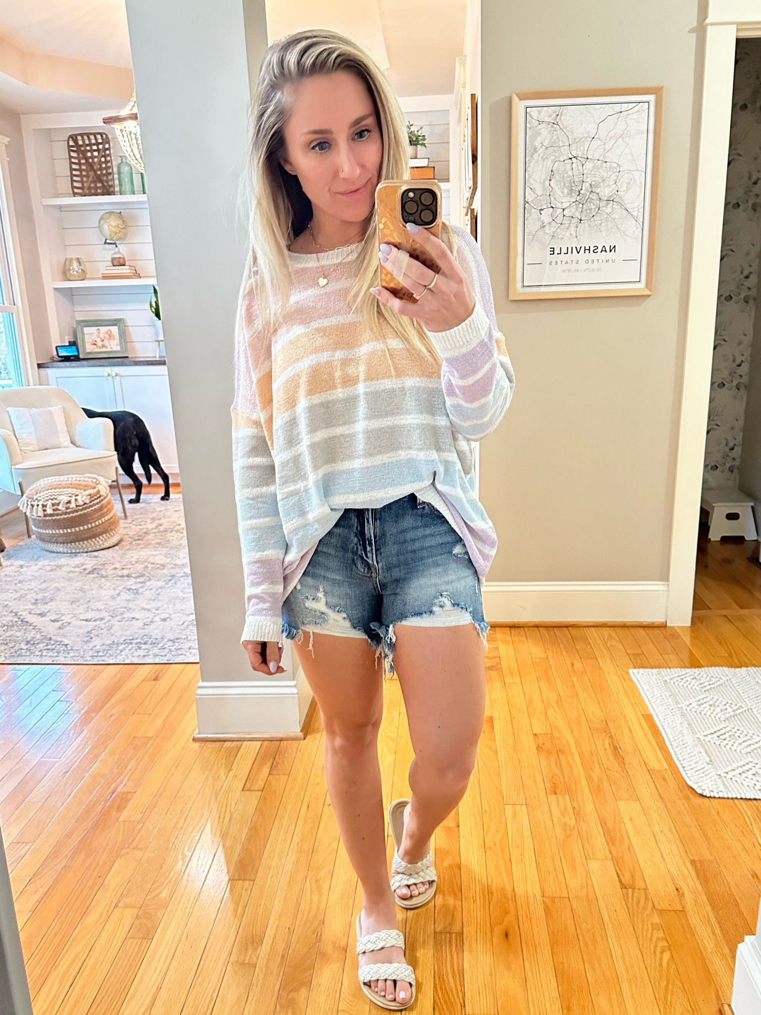 This lightweight sweater is perfect for the spring days and summer nights! It is an oversized fit so order true size! I’m in a size small! #pinklily 

#LTKFind #LTKunder50 #LTKSeasonal