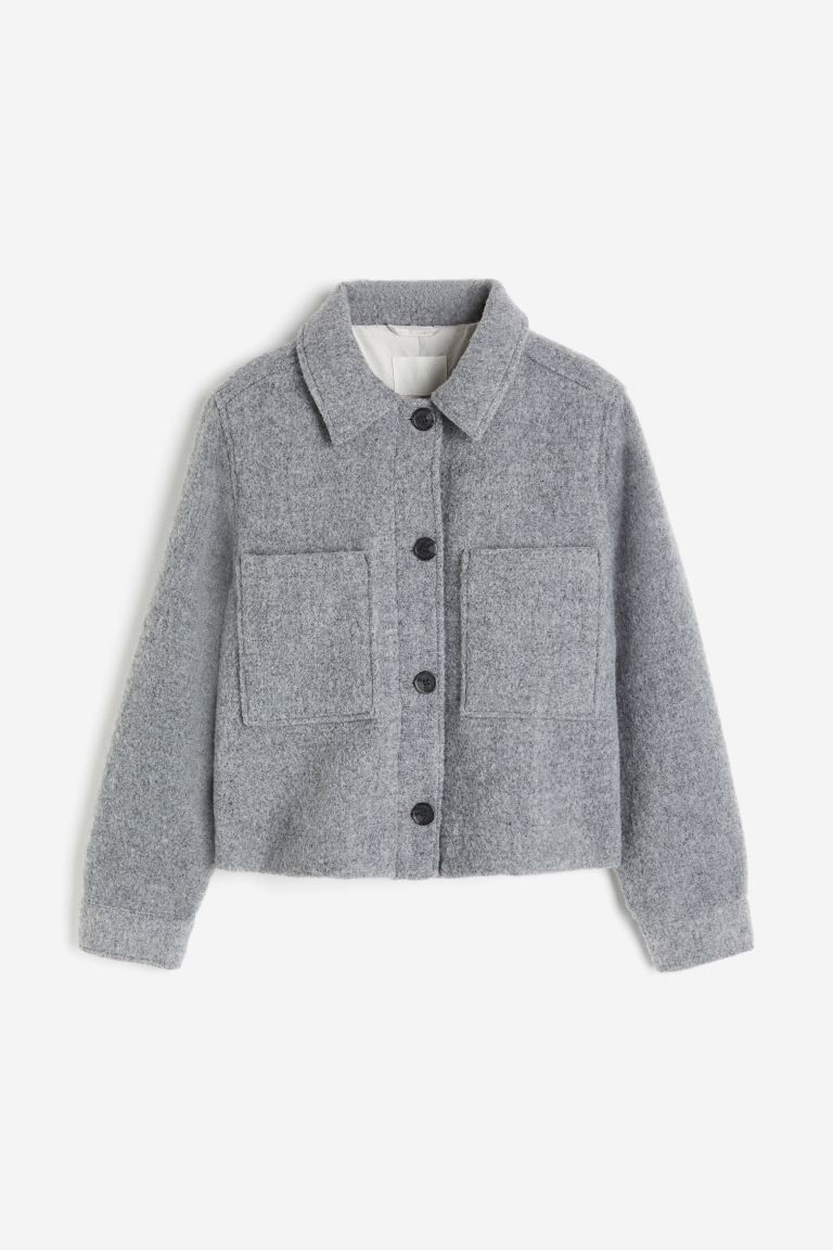 Wool-blend shacket | H&M (UK, MY, IN, SG, PH, TW, HK)
