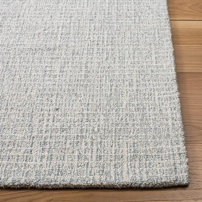 SAFAVIEH Abstract Collection Area Rug - 8' x 10', Light Grey & Ivory, Handmade Wool, Ideal for Hi... | Amazon (US)