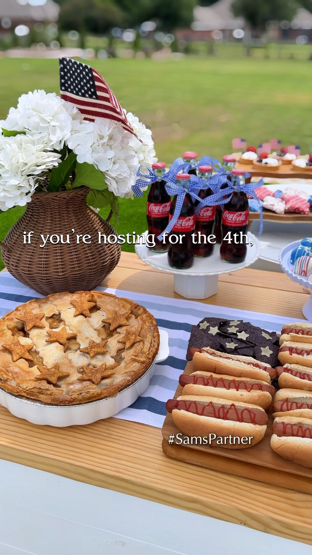 hosting essentials for the 4th 🇺🇸❤️🤍💙

sharing the patriotic party details from my sam's club reel including the ribbon, mini flags, serving pieces, beverage tub, pie upgrade, and more. these are the little touches that make everything feel festive without spending all day decorating.

#4thofjuly #patrioticdecor #summerhosting #partyideas #entertainingathome #hostingideas #samsclubfinds #summerpart

#LTKSeasonal #LTKHome #LTKSaleAlert