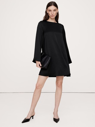 Italian Satin Mini Dress | Banana Republic (US)