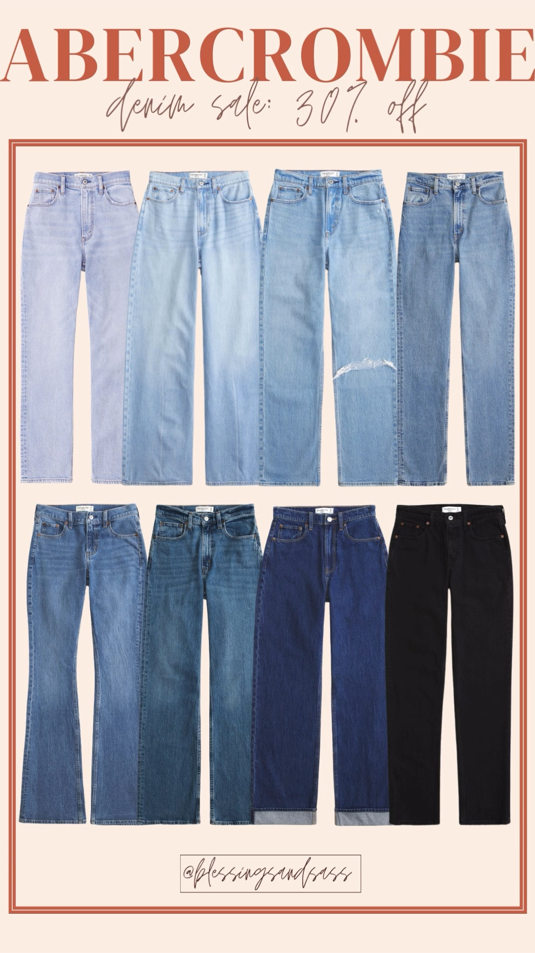 Abercrombie Denim Sale starts today and ends 2/10! Denim is 30% off + 20% off almost everything else. Use the stackable code: DENIMAF for an additional 15% off 👖

Women’s fashion, Abercrombie, denim, denim sale, Abercrombie denim sale, jeans, straight jeans, loose jeans, baggy jeans, boot cut jeans, high rise jeans, mid rise jeans 



#LTKStyleTip #LTKSaleAlert #LTKOver40