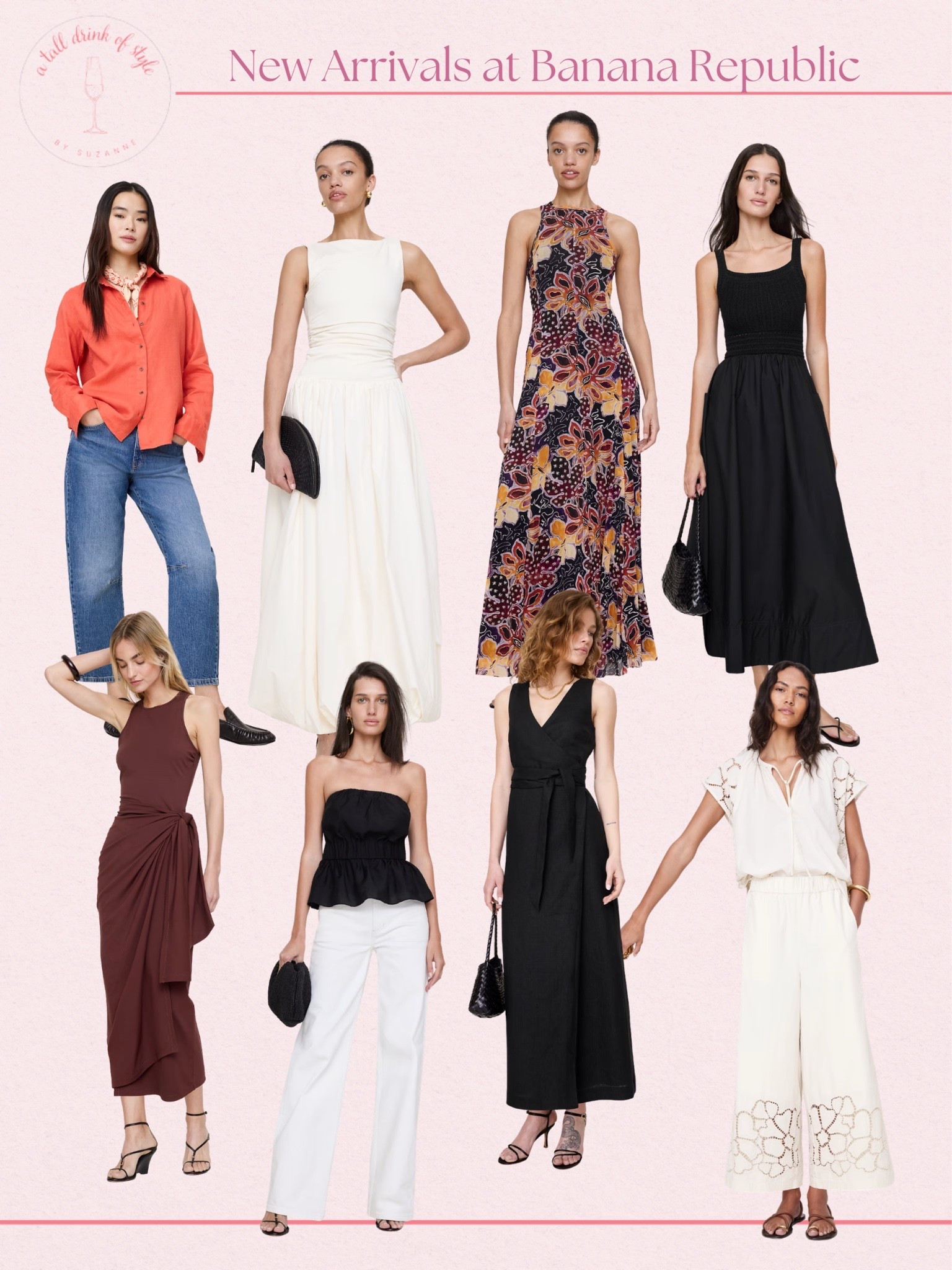 New arrivals at banana republic! 

Need a summer dress? Banana Republic is the place to check out!