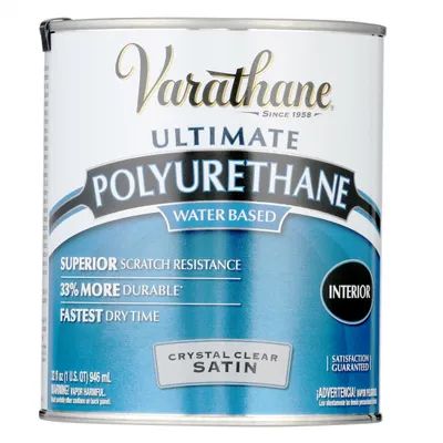 Varathane 1 qt. Clear Satin Water-Based Interior Polyurethane (2-Pack) 200241H | The Home Depot