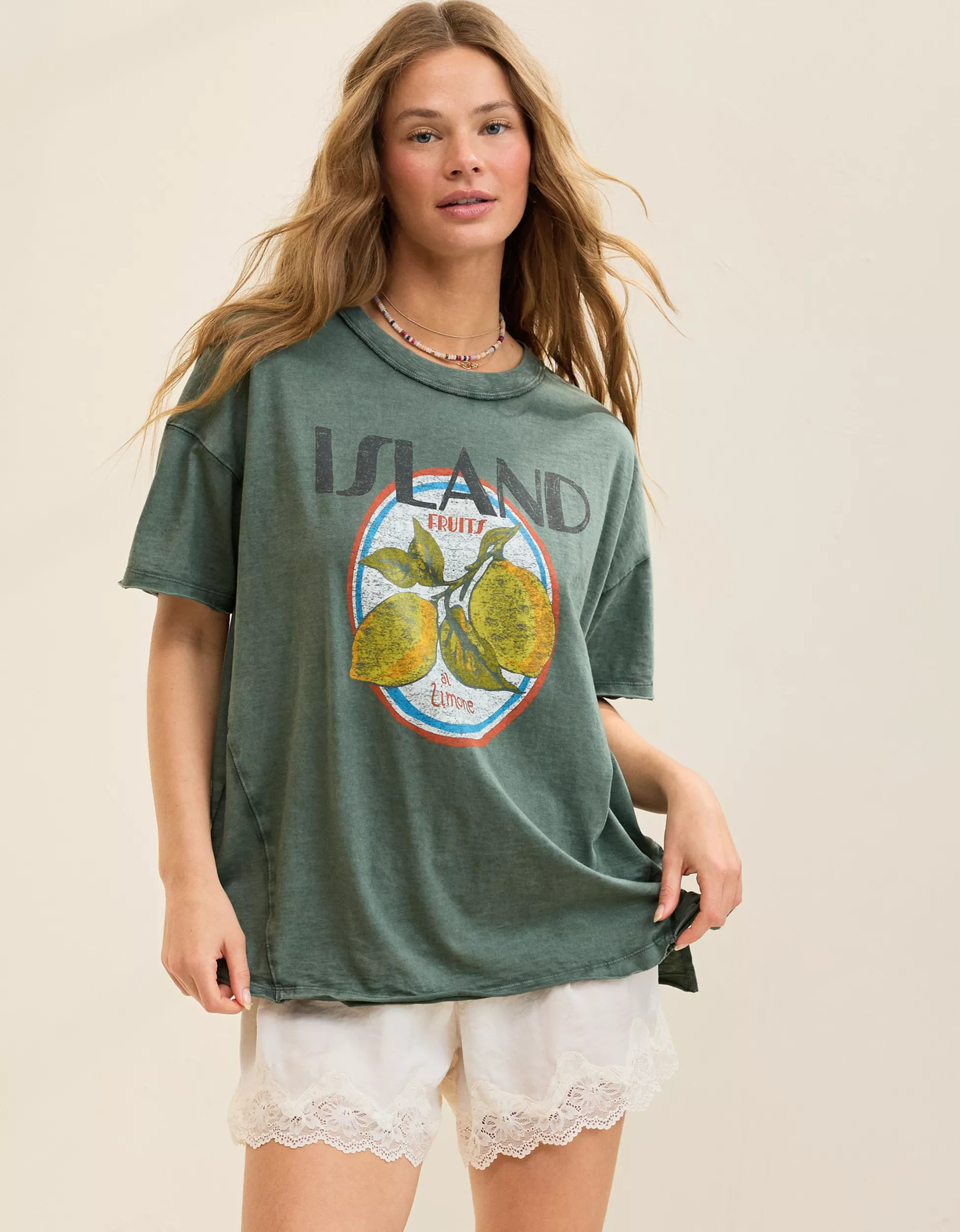 Aerie Oversized Crew Boyfriend T-Shirt | Aerie