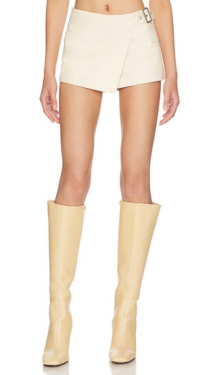 Georgia Cargo Skort in Beige | Revolve Clothing (Global)