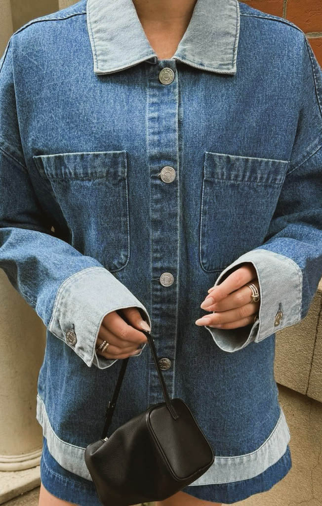 Caldwell Jacket ~ Shadow Blue Contrast | Show Me Your Mumu