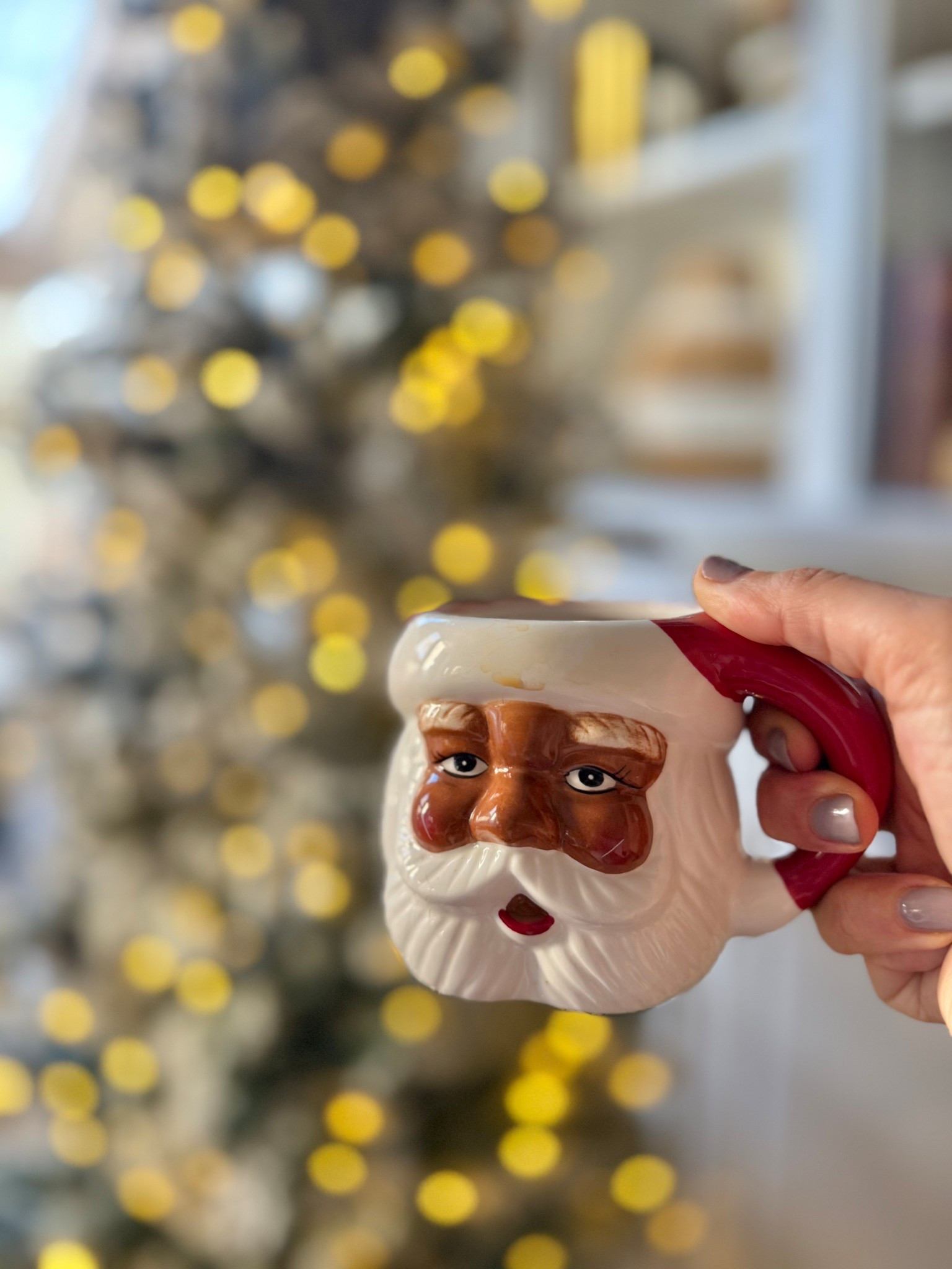 ‘Tis the season! Happy decorating and enjoying all things Christmas, Kwanza, Hanukkah, Chinese New Year, and all holidays celebrated. 

Love this Santa mug and how #potterybarn makes sure everyone is represented 🤍🤎🖤

#potterybarn
#christmasdecor
#holidaydecor

#LTKHome #LTKSeasonal #LTKHoliday